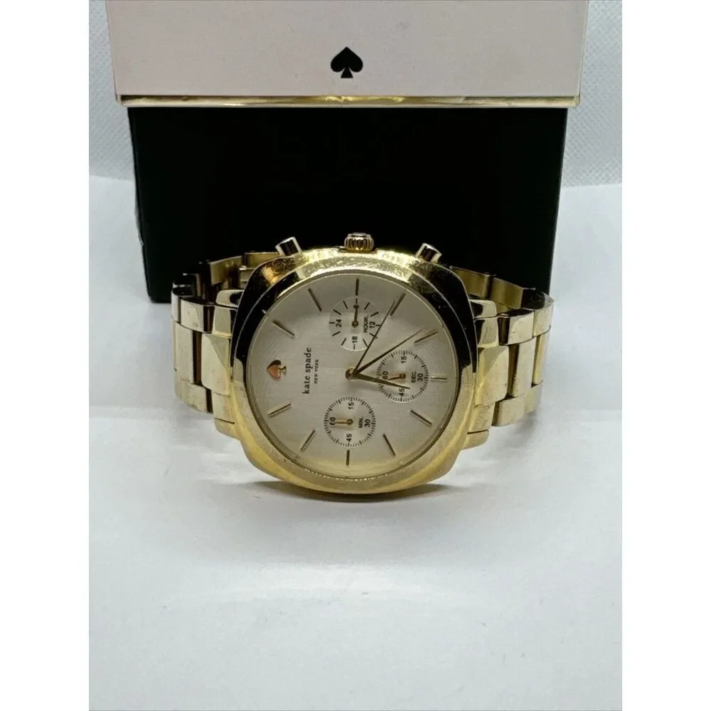 Kate Spade New York 0100 Women's Gold Stainless Steel Analog Dial Watch JNA160